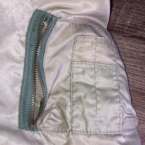 Vintage Mens MA-1 FLIGHT BOMBER JACKET SIZE XL Green - Picture 7 of 14